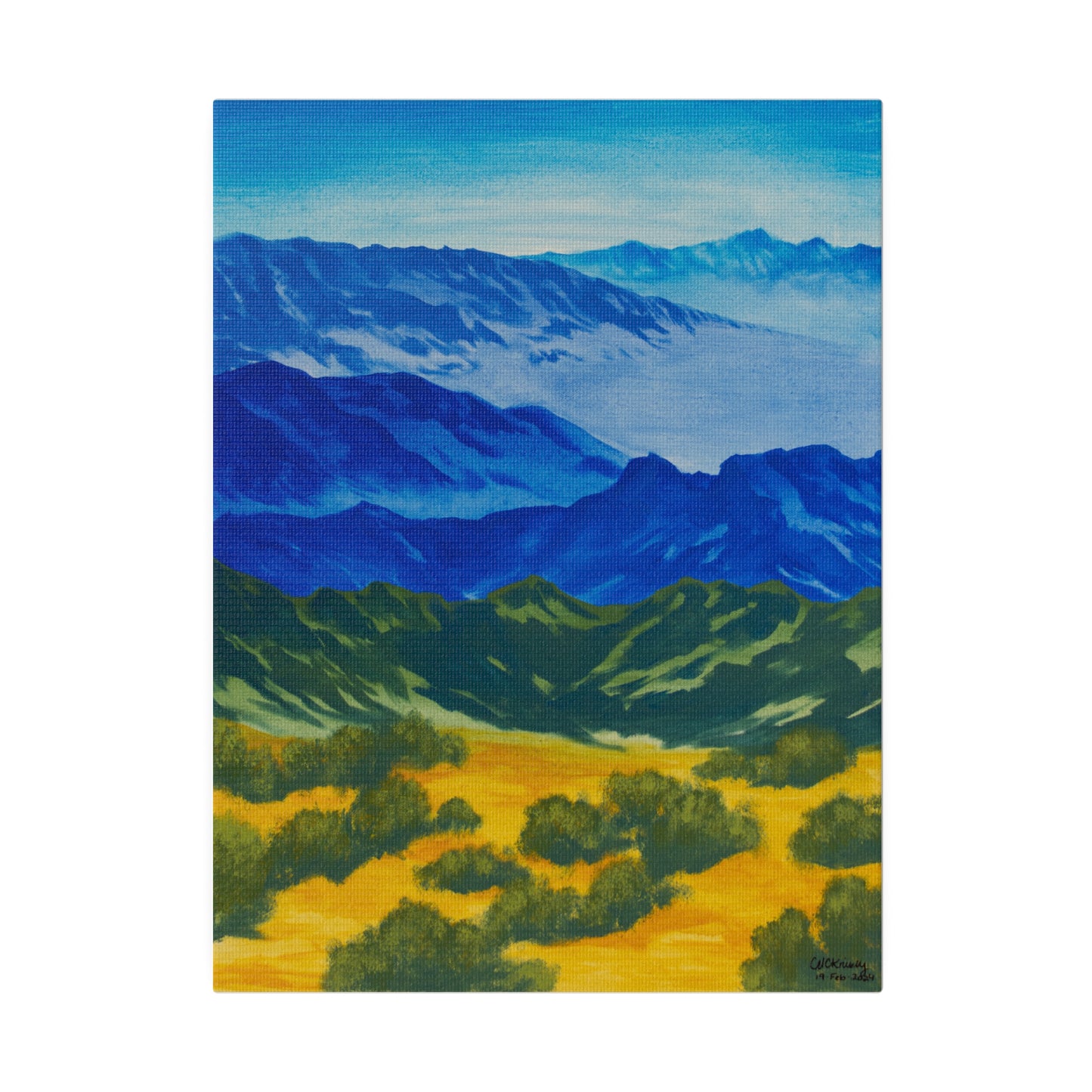 "Tucson Mountains", Matte Canvas, Stretched