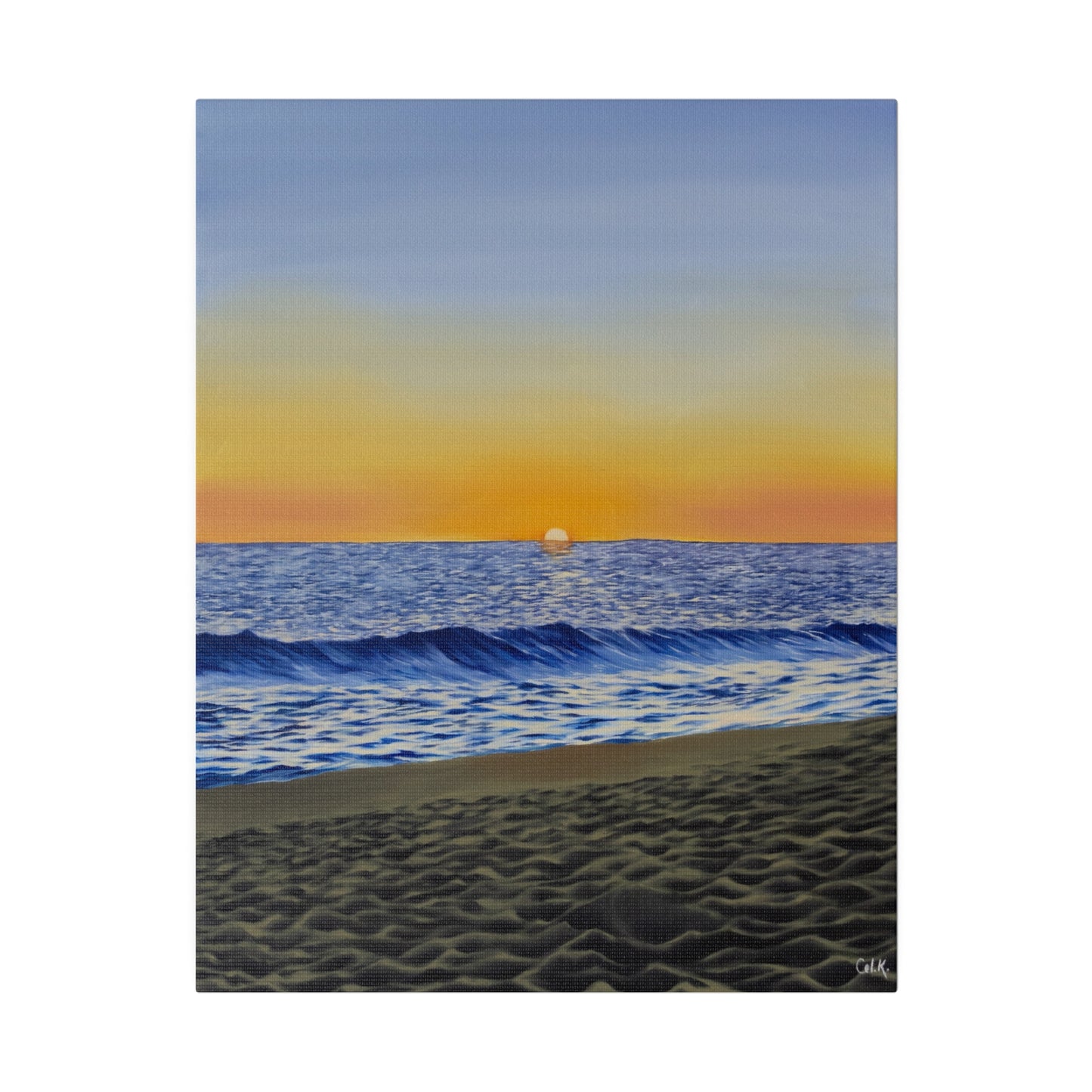 "Encinitas Beach", Matte Canvas, Stretched