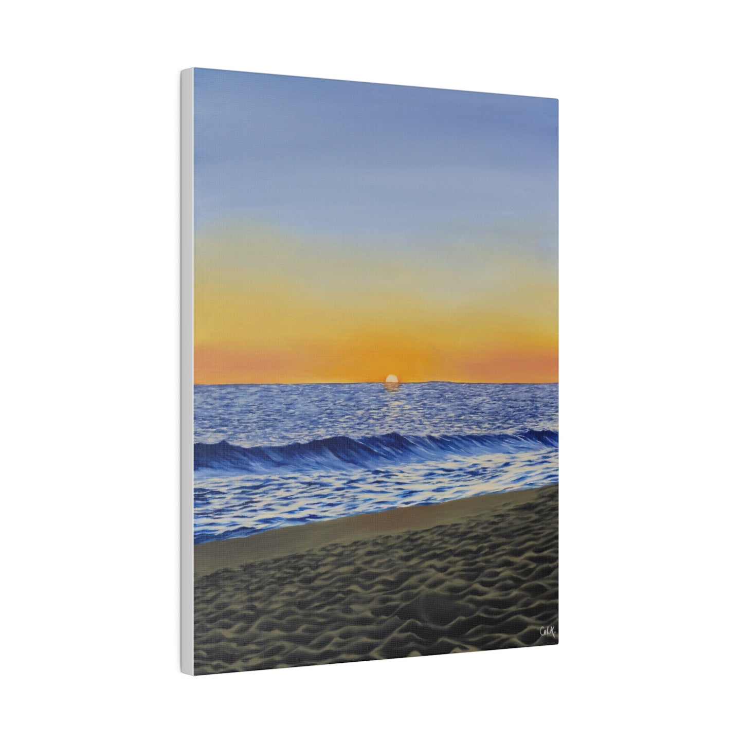 "Encinitas Beach", Matte Canvas, Stretched
