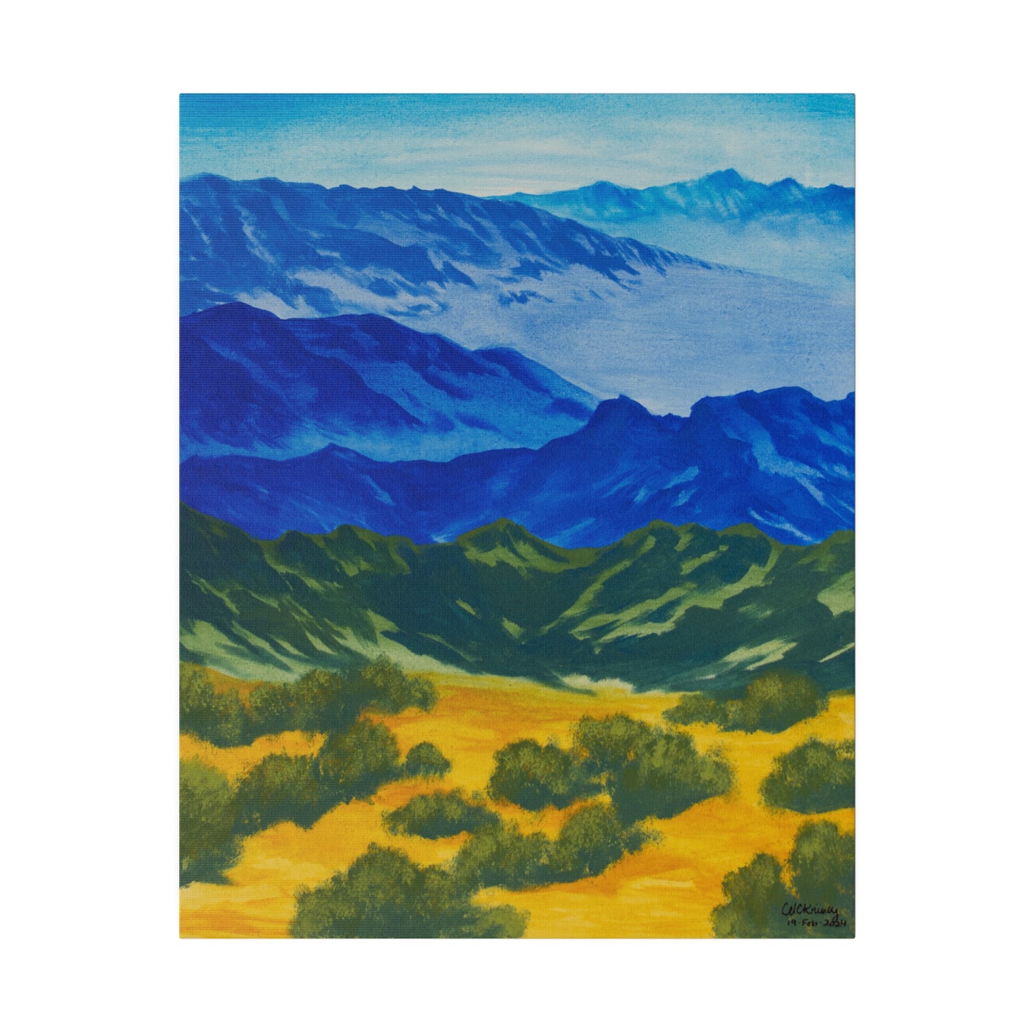 "Tucson Mountains", Matte Canvas, Stretched