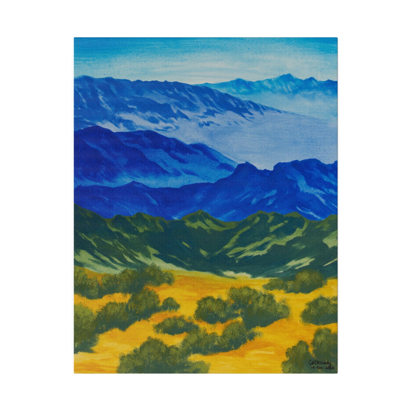 "Tucson Mountains", Matte Canvas, Stretched