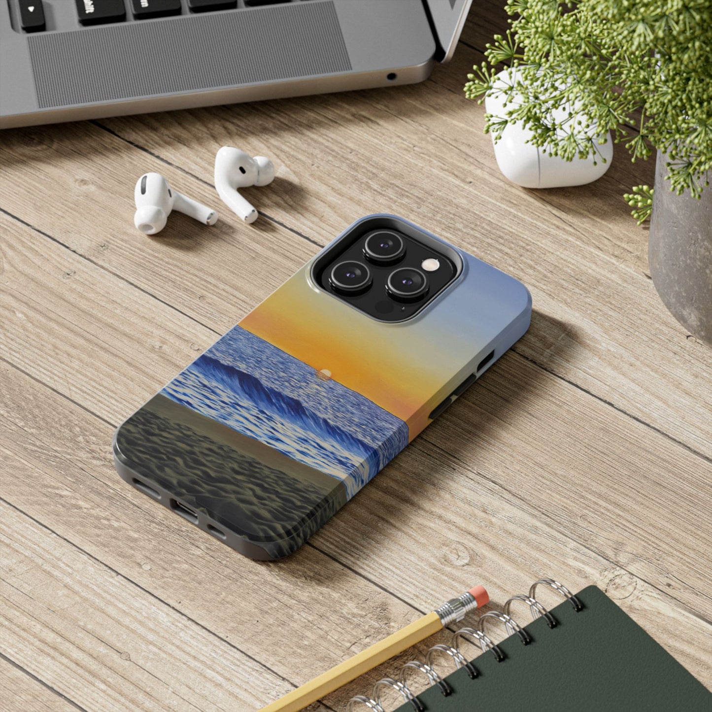 Tough Phone Case, "Encinitas Beach"