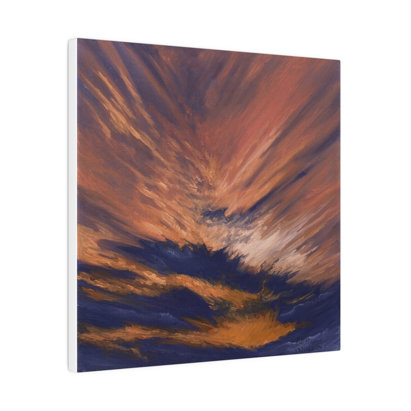 "New Mexico Sky Scrape", Matte Canvas, Stretched