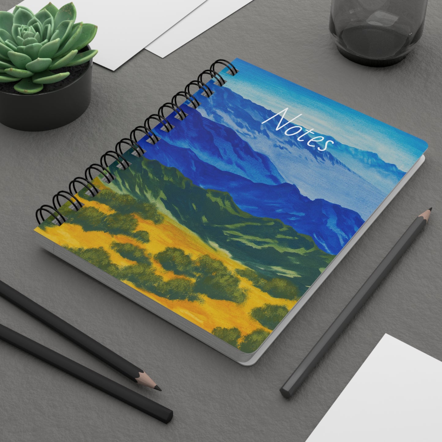 Spiral Bound Journal, "Tucson Mountains"