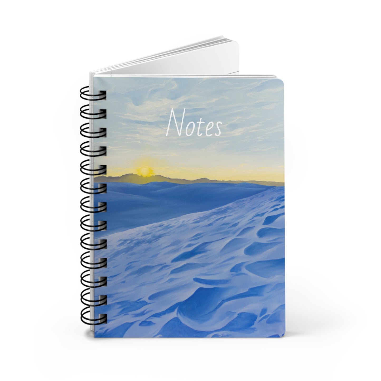Spiral Bound Journal, "White Sands"