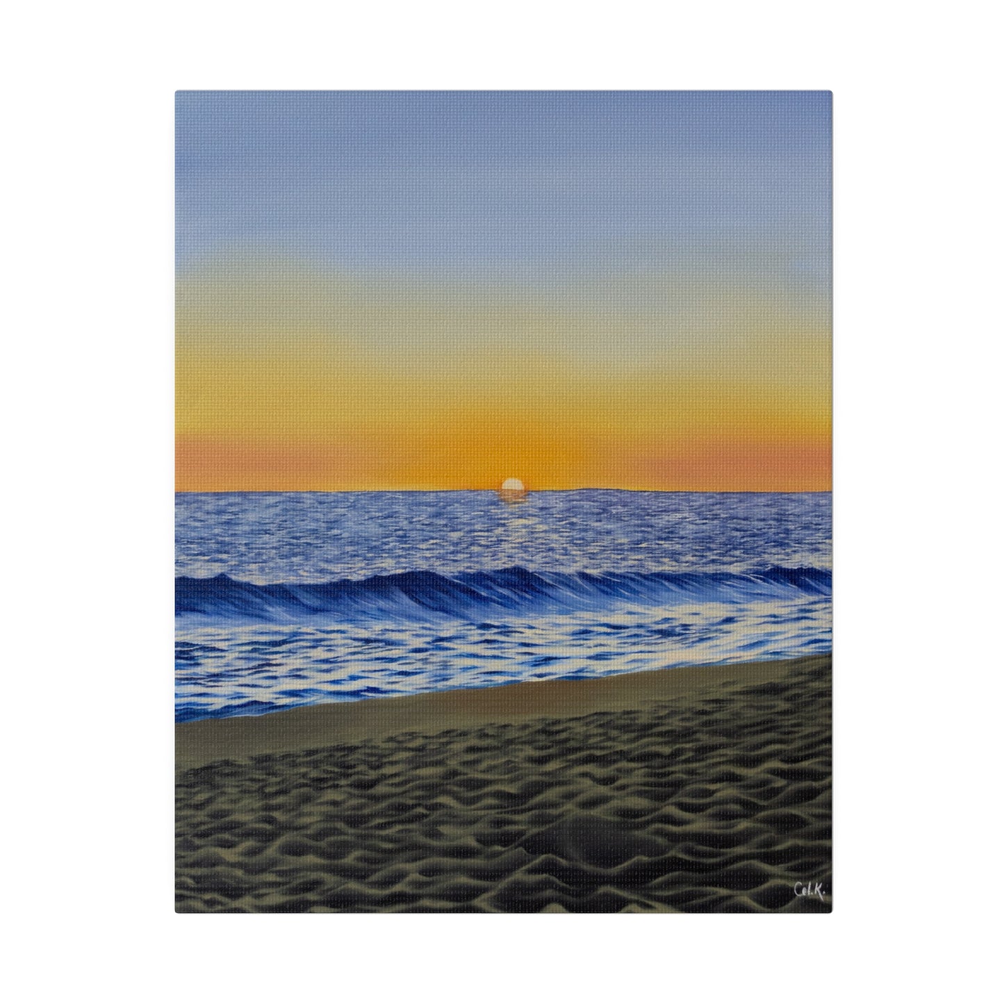 "Encinitas Beach", Matte Canvas, Stretched