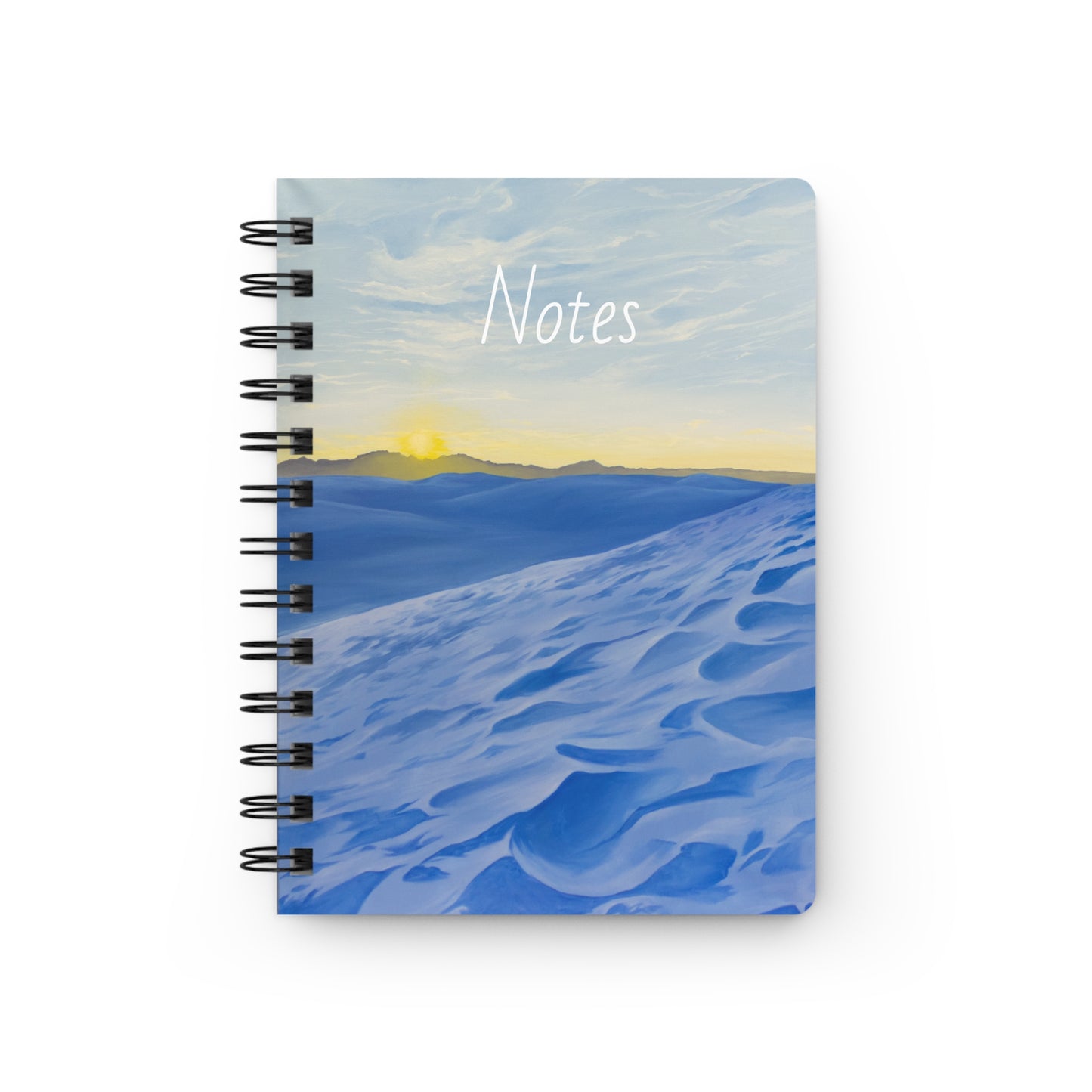 Spiral Bound Journal, "White Sands"