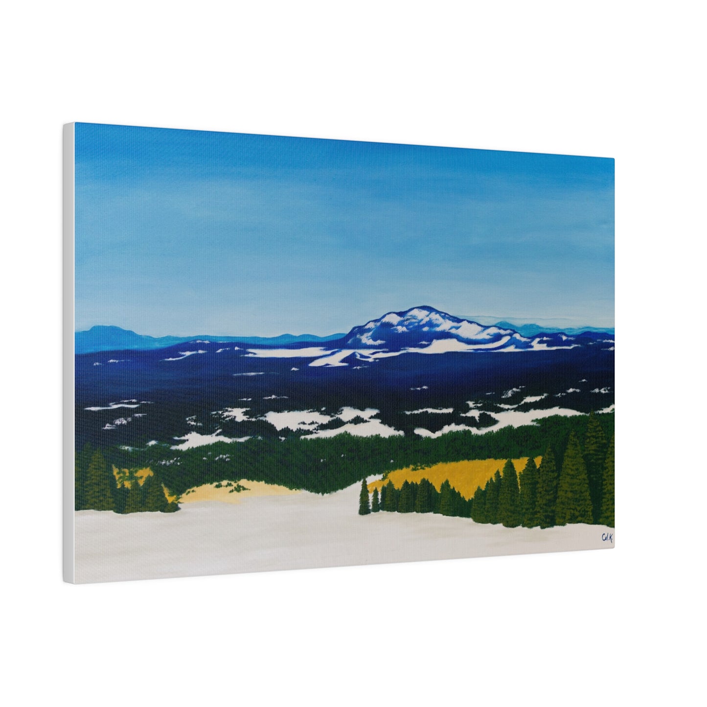 "Snow-Kissed Peaks of Flagstaff", Matte Canvas, Stretched