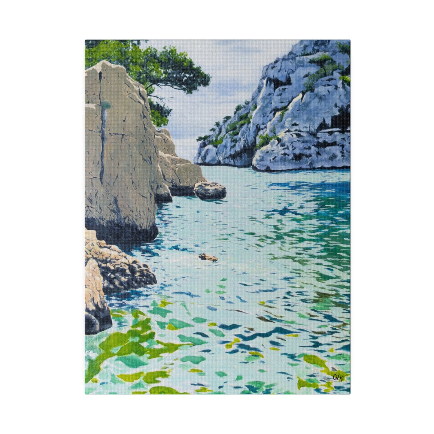 "Calanques De Cassis", Matte Canvas, Stretched