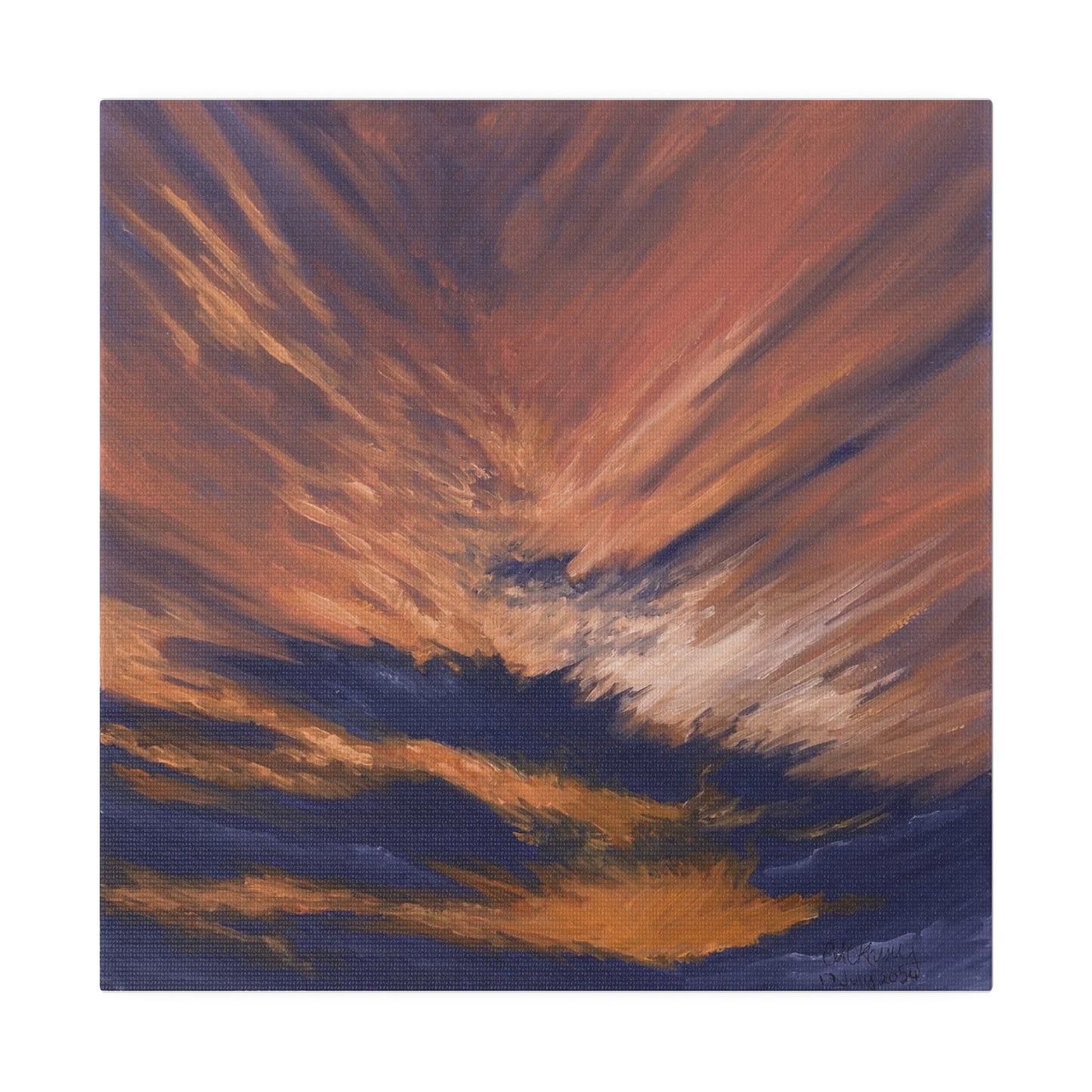 "New Mexico Sky Scrape", Matte Canvas, Stretched