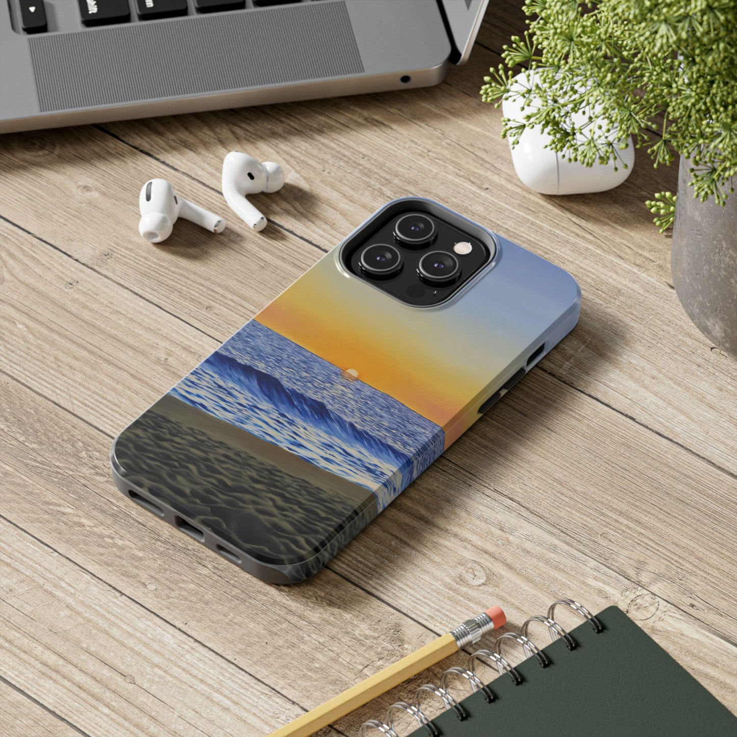 Tough Phone Case, "Encinitas Beach"