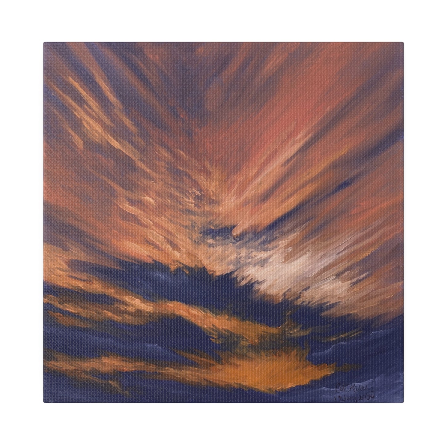 "New Mexico Sky Scrape", Matte Canvas, Stretched