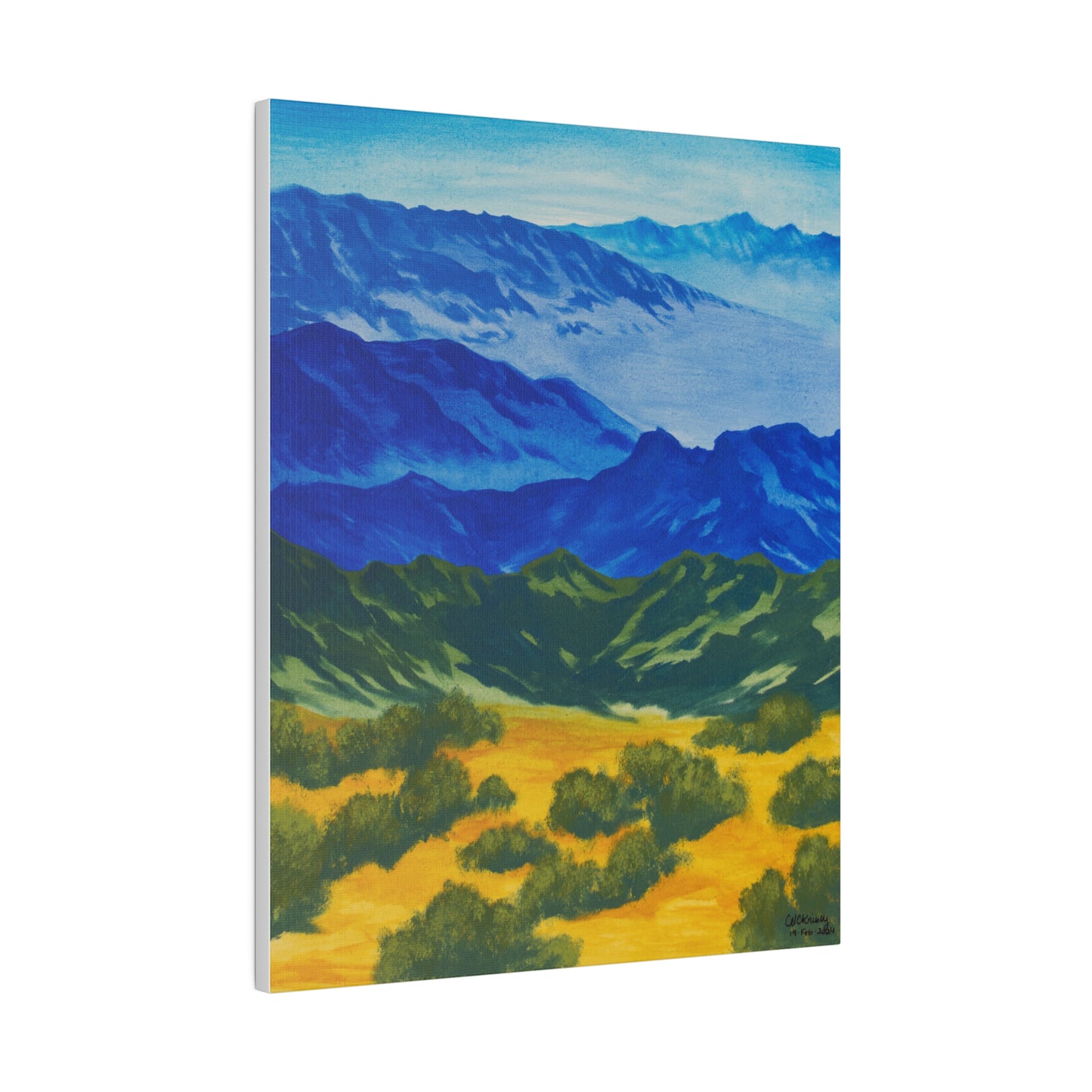"Tucson Mountains", Matte Canvas, Stretched