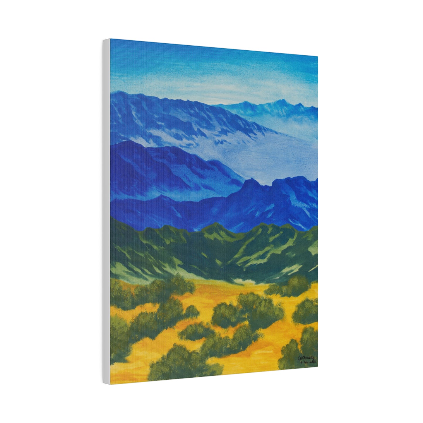 "Tucson Mountains", Matte Canvas, Stretched