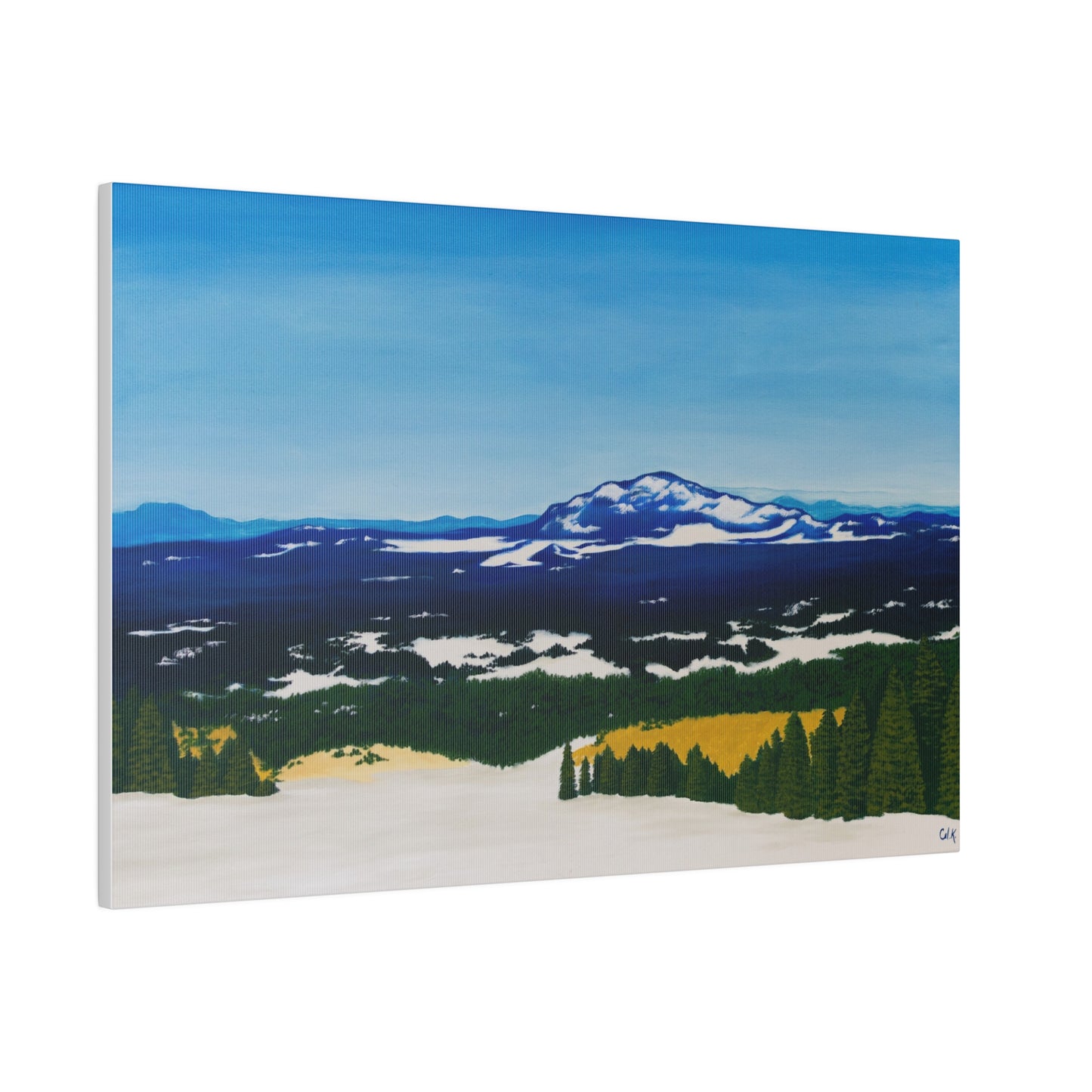 "Snow-Kissed Peaks of Flagstaff", Matte Canvas, Stretched