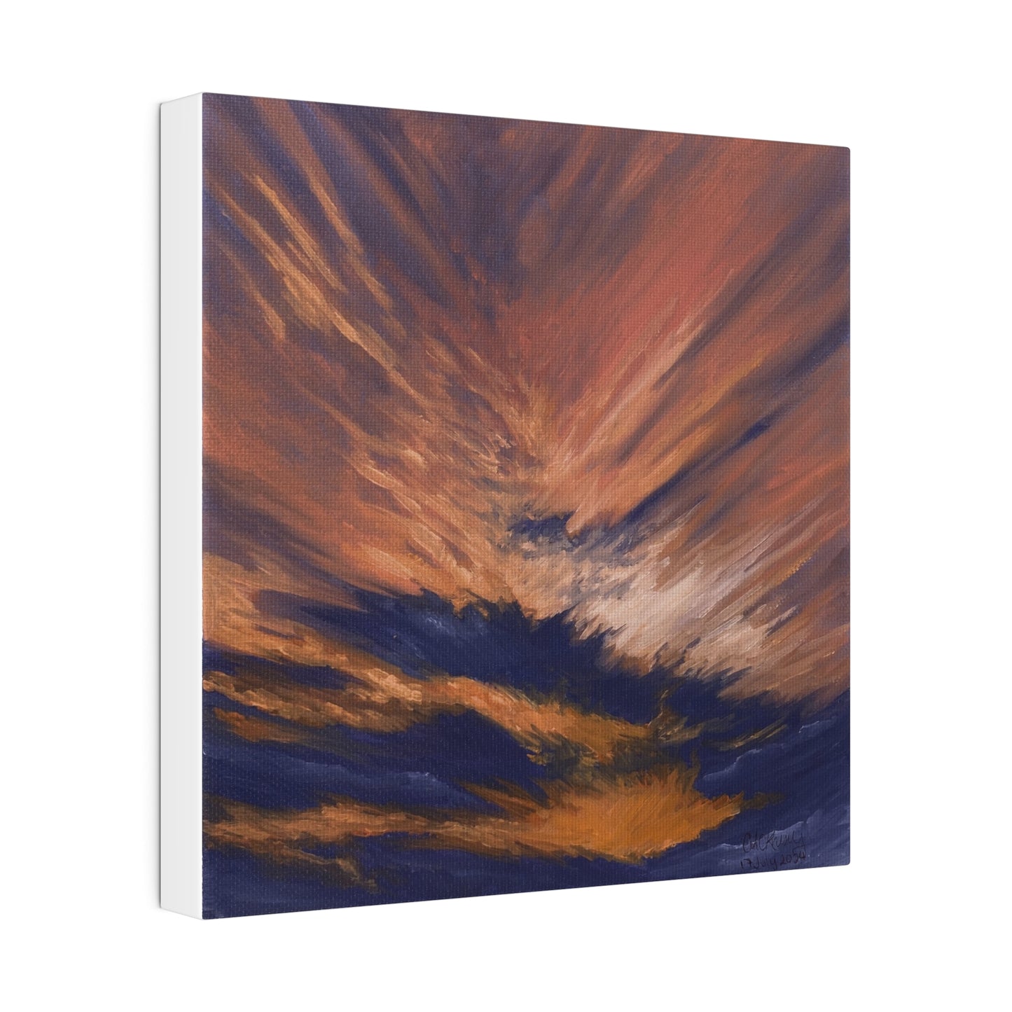 "New Mexico Sky Scrape", Matte Canvas, Stretched