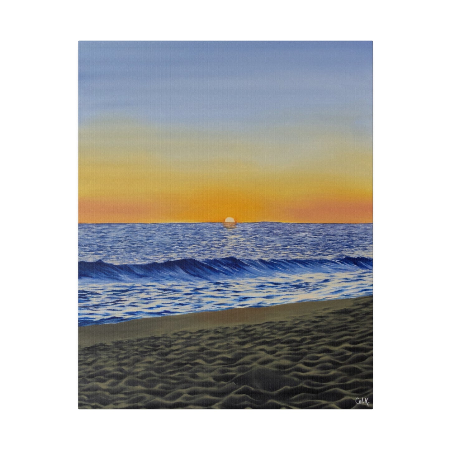 "Encinitas Beach", Matte Canvas, Stretched