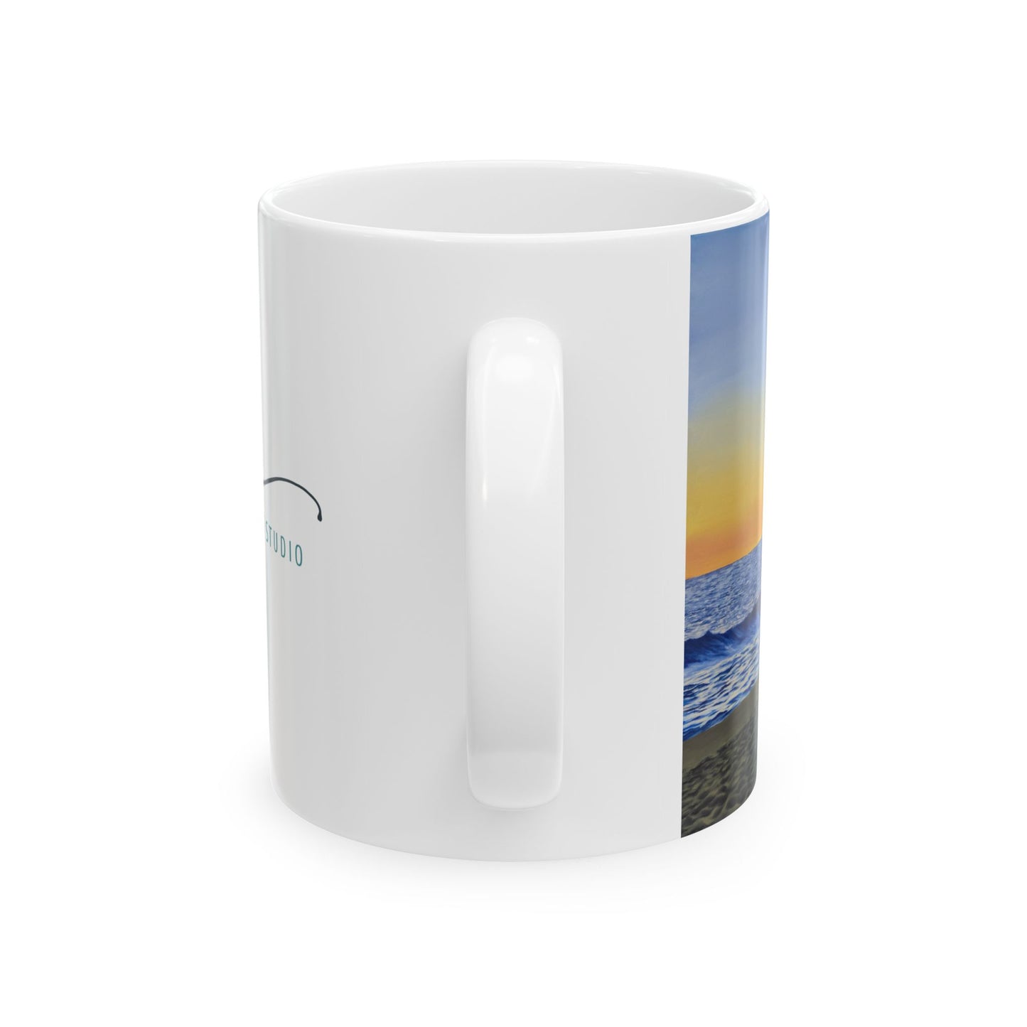 "Encinitas Beach" Ceramic Mug