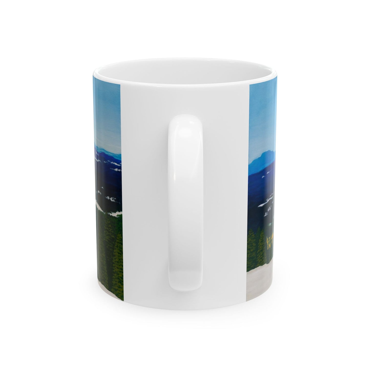 "Snow-Kissed Peaks of Flagstaff" Ceramic Mug
