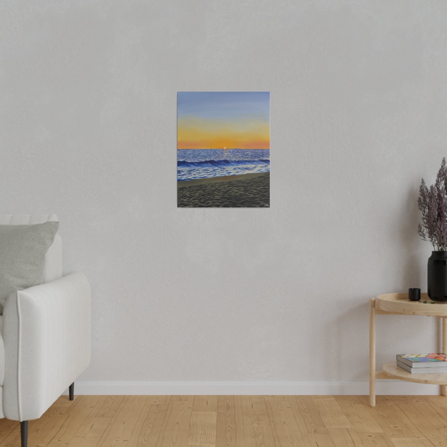 "Encinitas Beach", Matte Canvas, Stretched