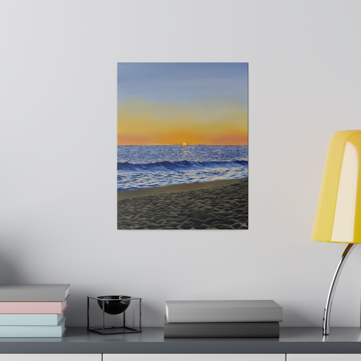 "Encinitas Beach", Matte Canvas, Stretched