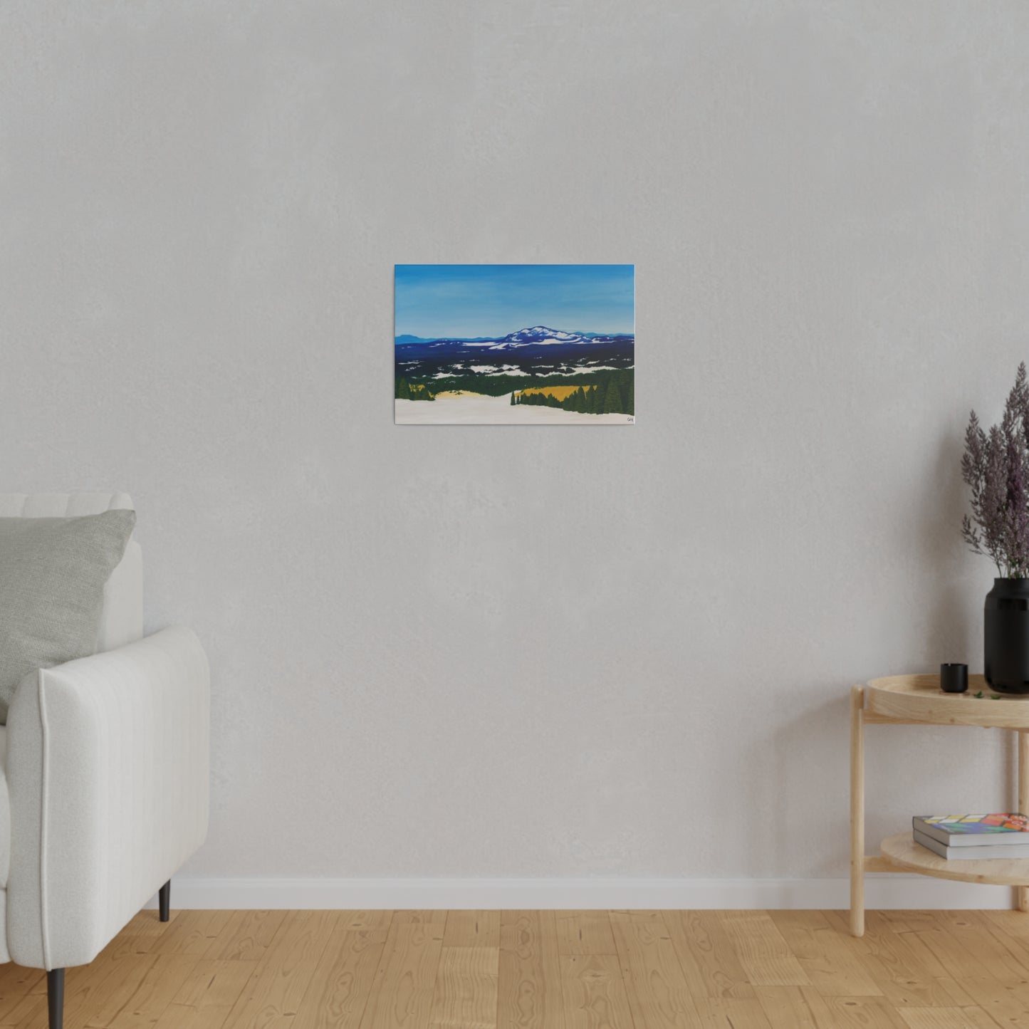 "Snow-Kissed Peaks of Flagstaff", Matte Canvas, Stretched