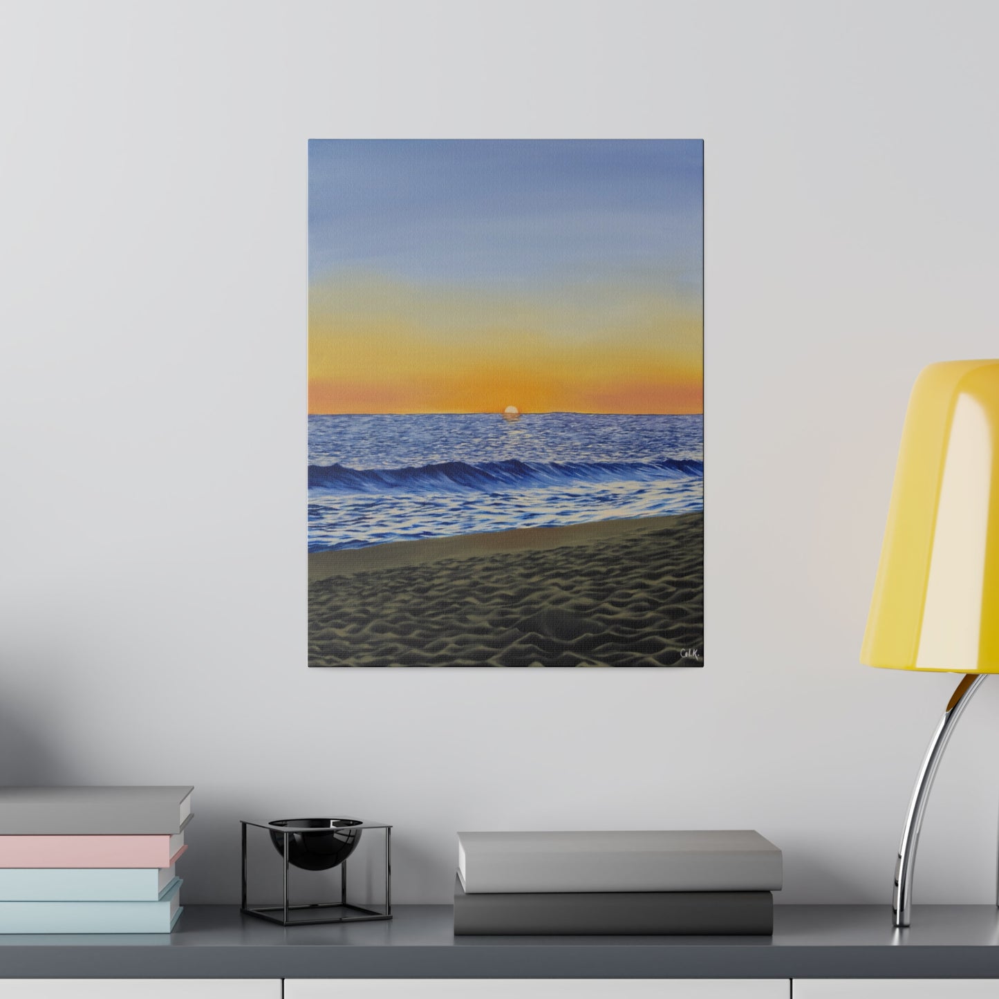 "Encinitas Beach", Matte Canvas, Stretched