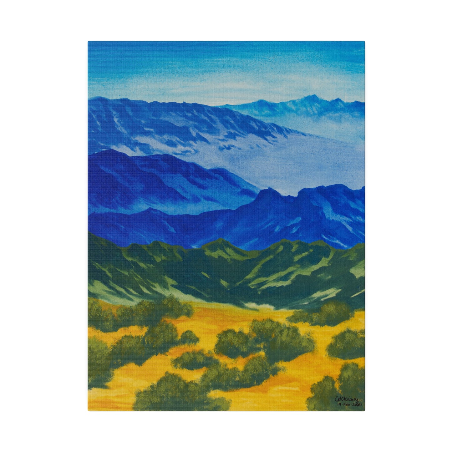 "Tucson Mountains", Matte Canvas, Stretched