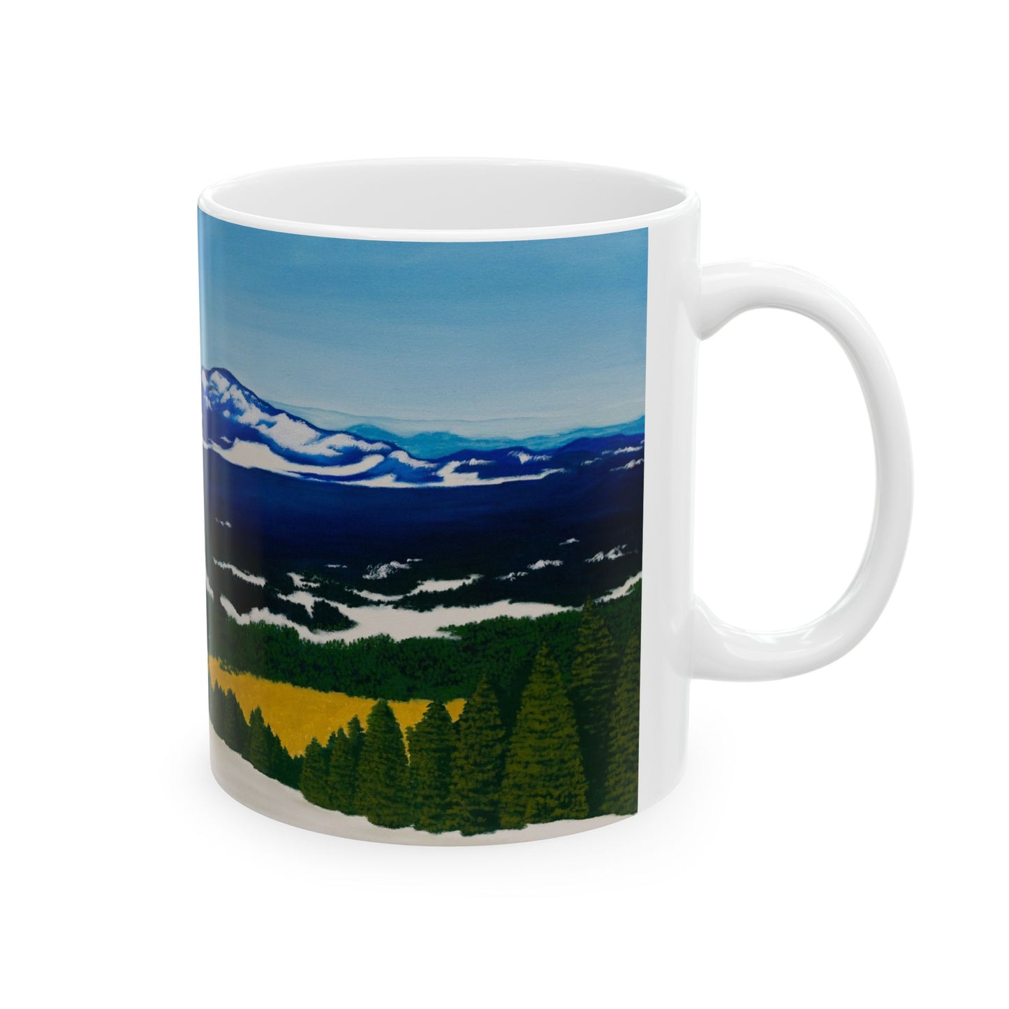 "Snow-Kissed Peaks of Flagstaff" Ceramic Mug