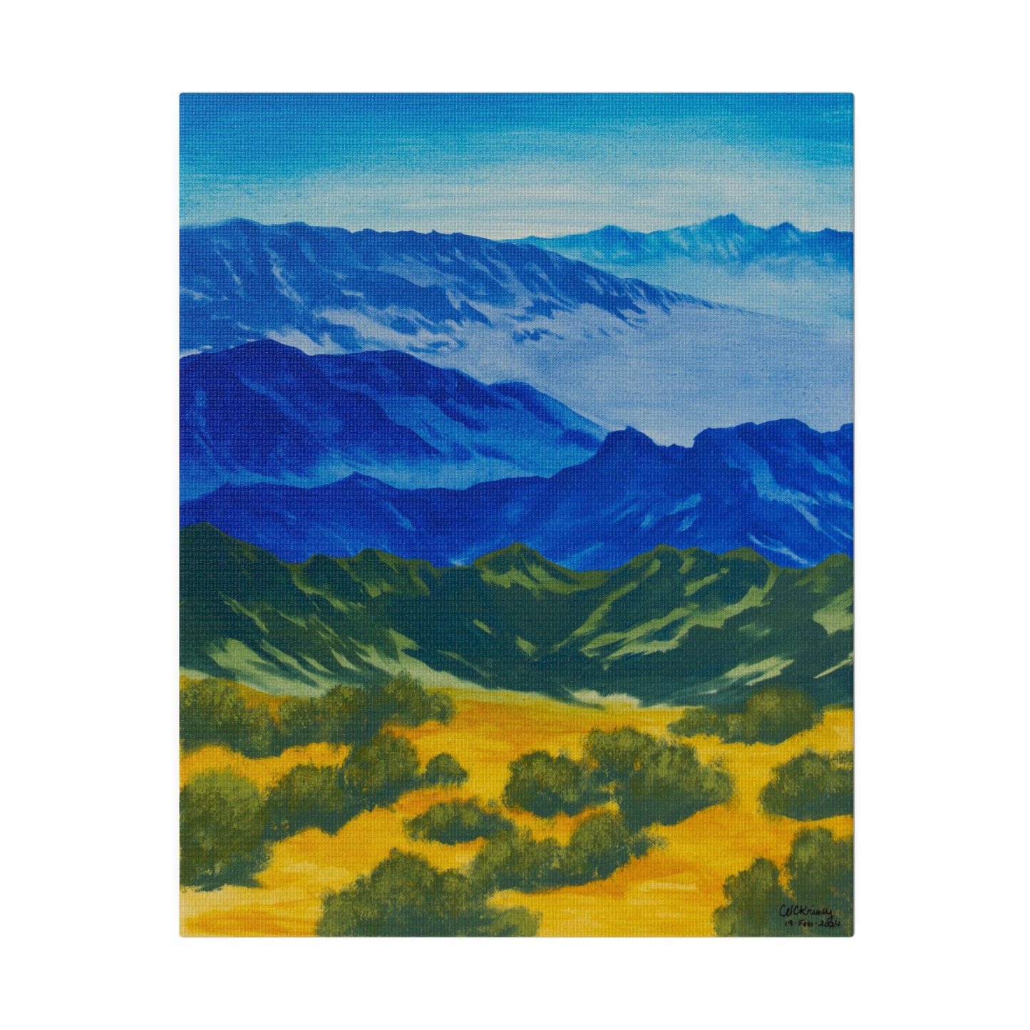 "Tucson Mountains", Matte Canvas, Stretched