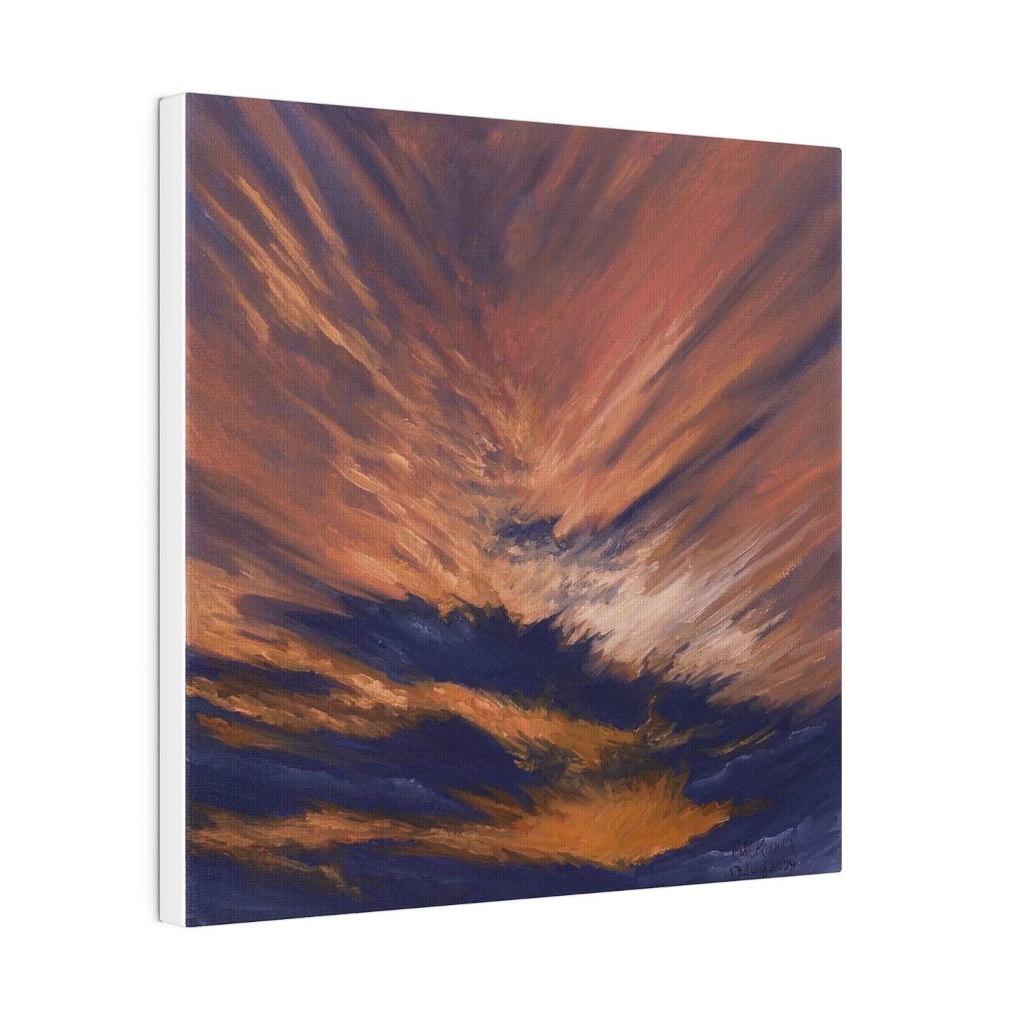 "New Mexico Sky Scrape", Matte Canvas, Stretched
