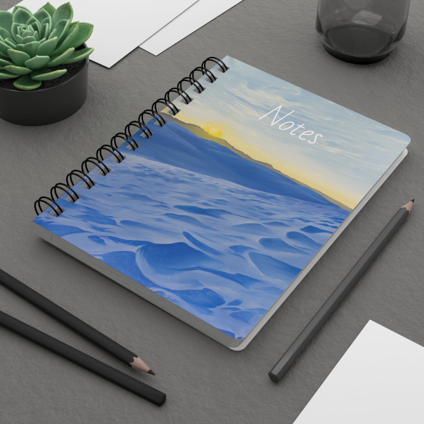 Spiral Bound Journal, "White Sands"