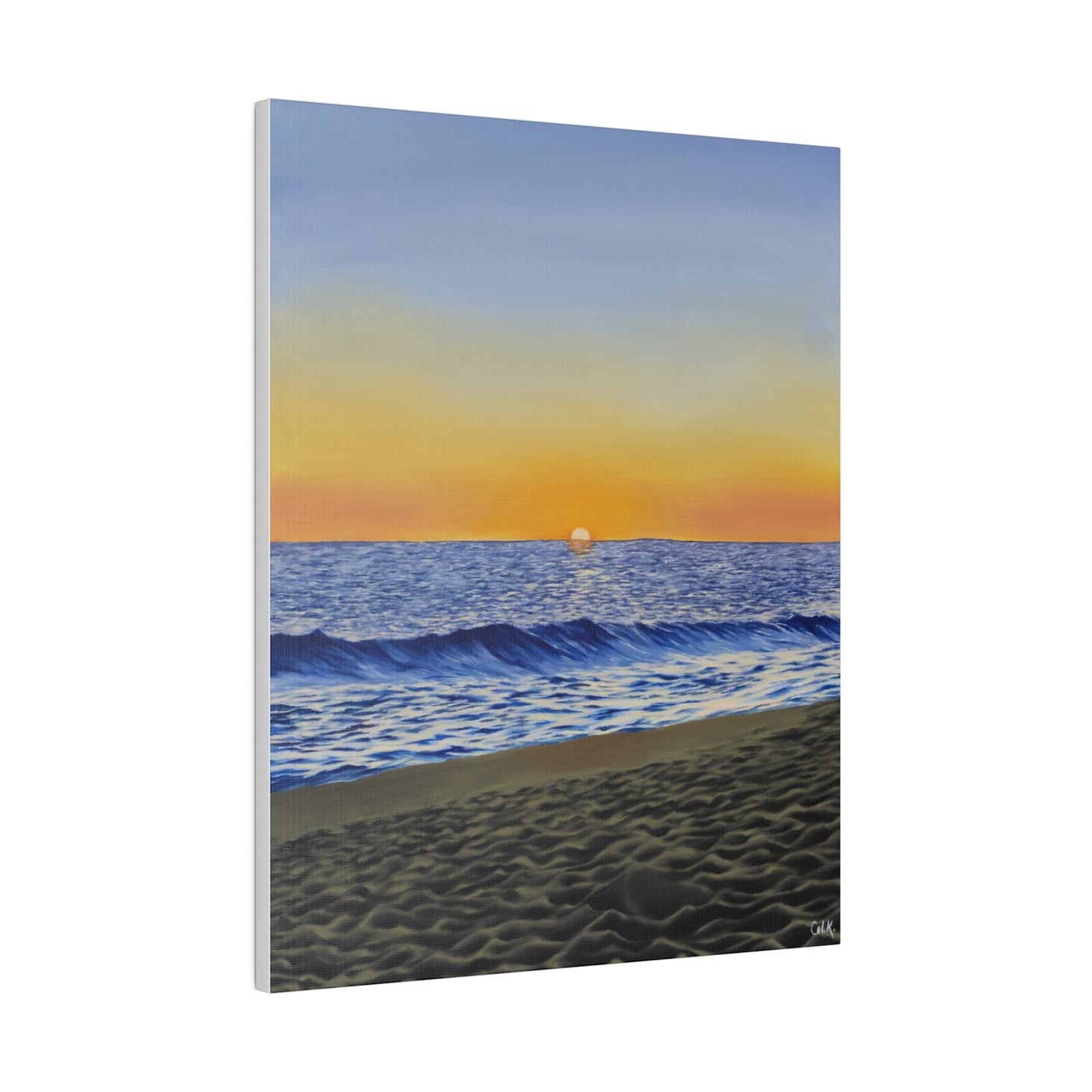 "Encinitas Beach", Matte Canvas, Stretched