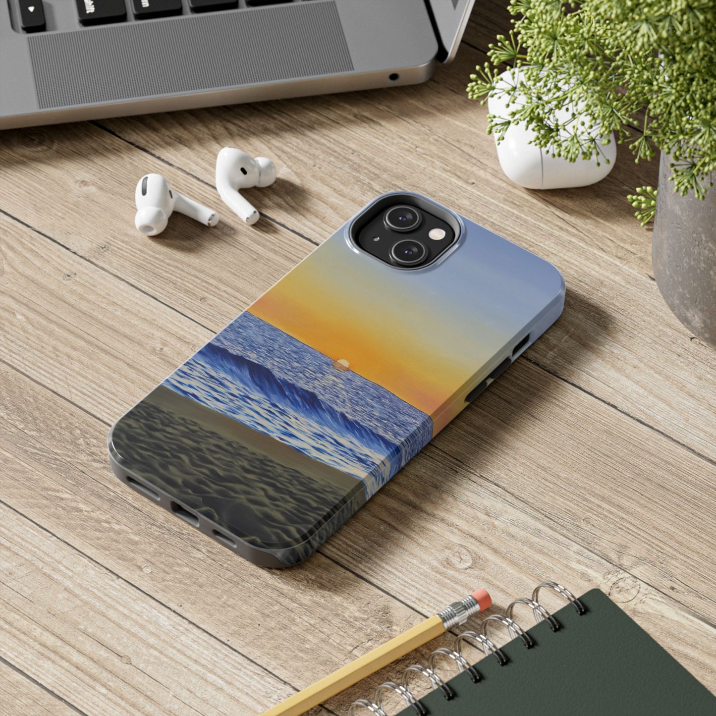Tough Phone Case, "Encinitas Beach"