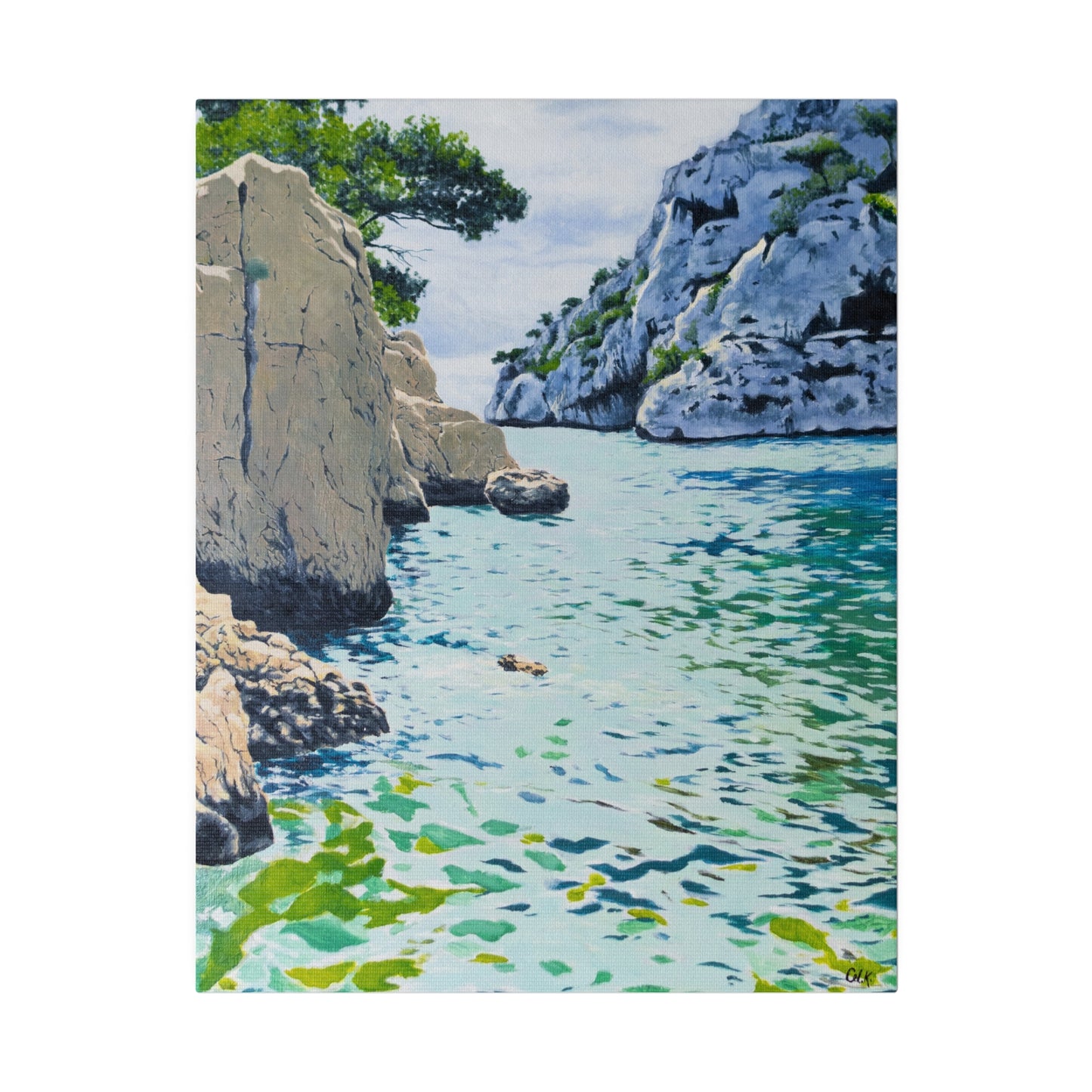 "Calanques De Cassis", Matte Canvas, Stretched