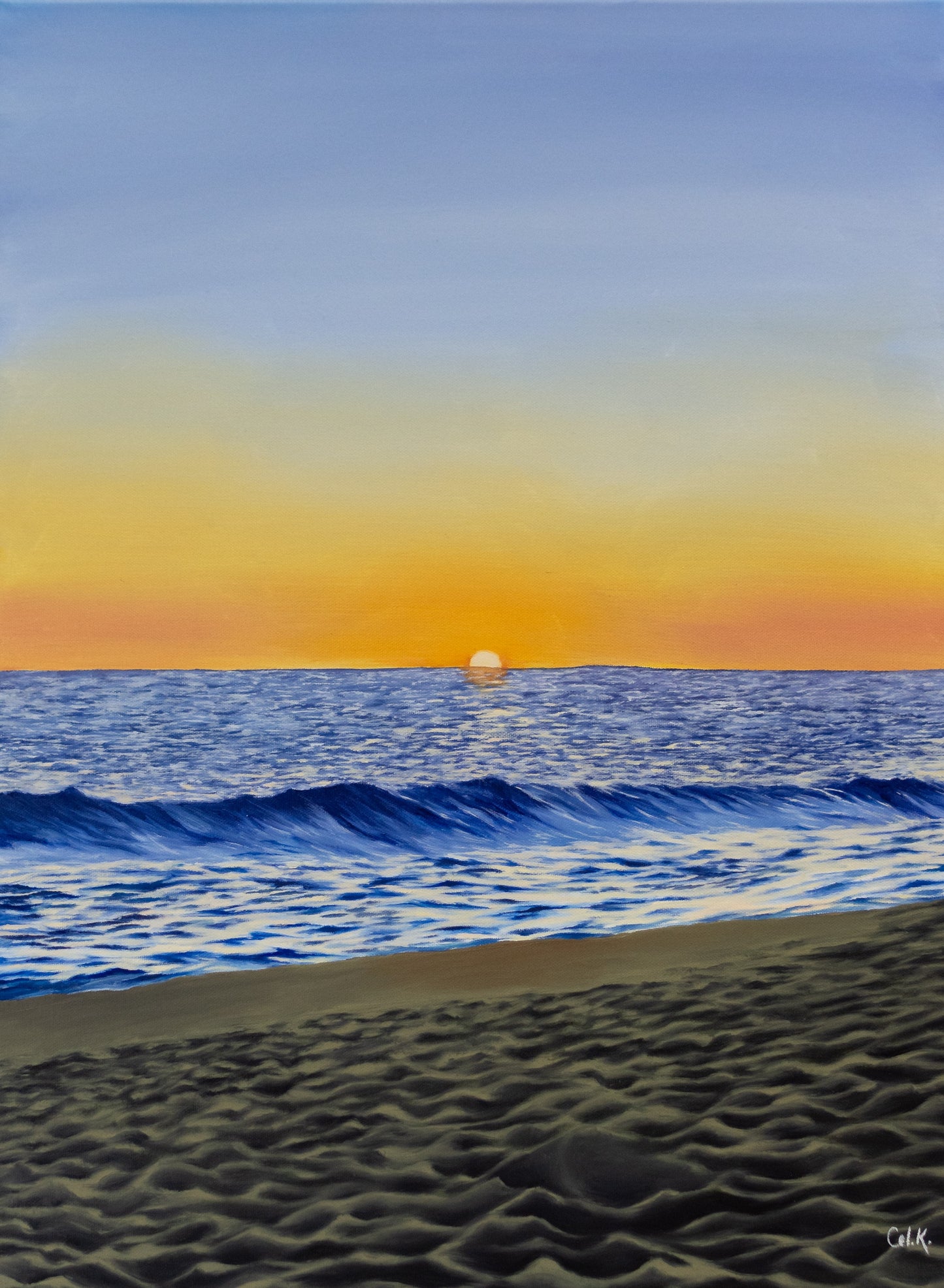 "Encinitas Beach", Print, Signed