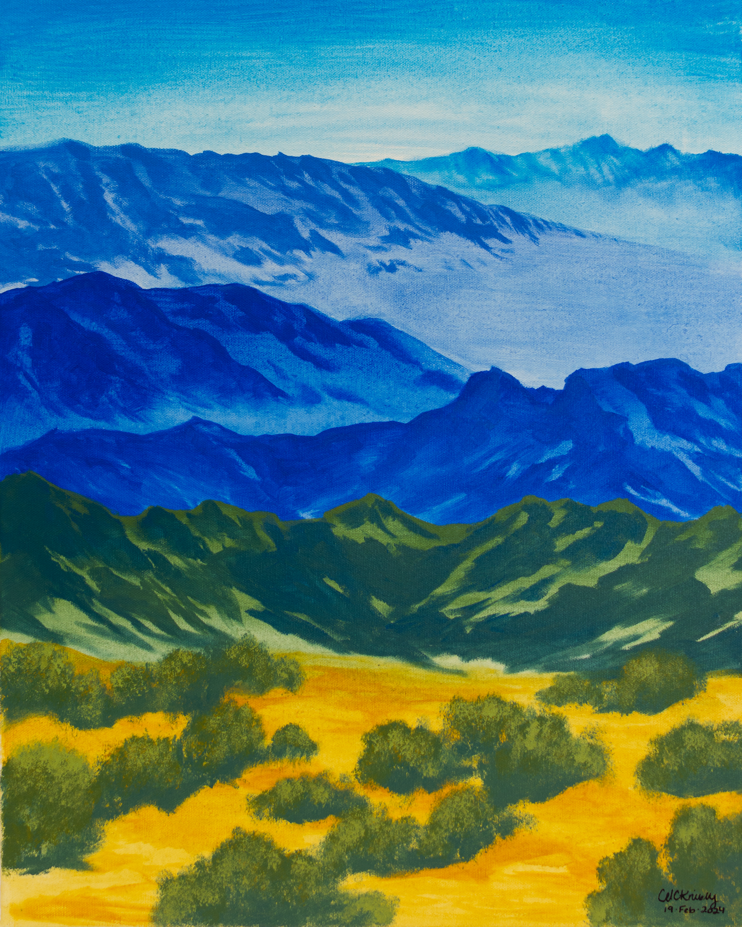 “Tucson Mountains”, Print, Signed