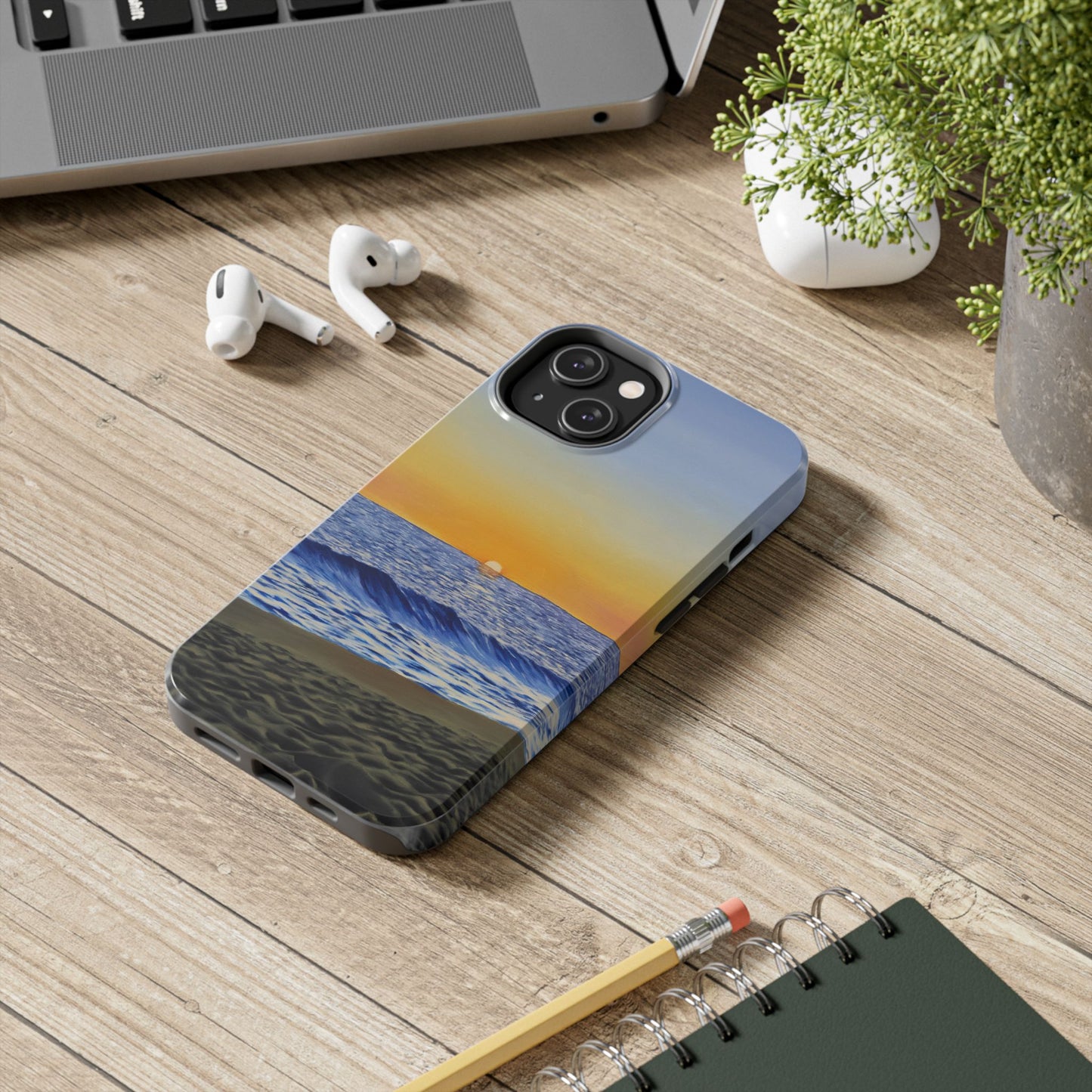 Tough Phone Case, "Encinitas Beach"